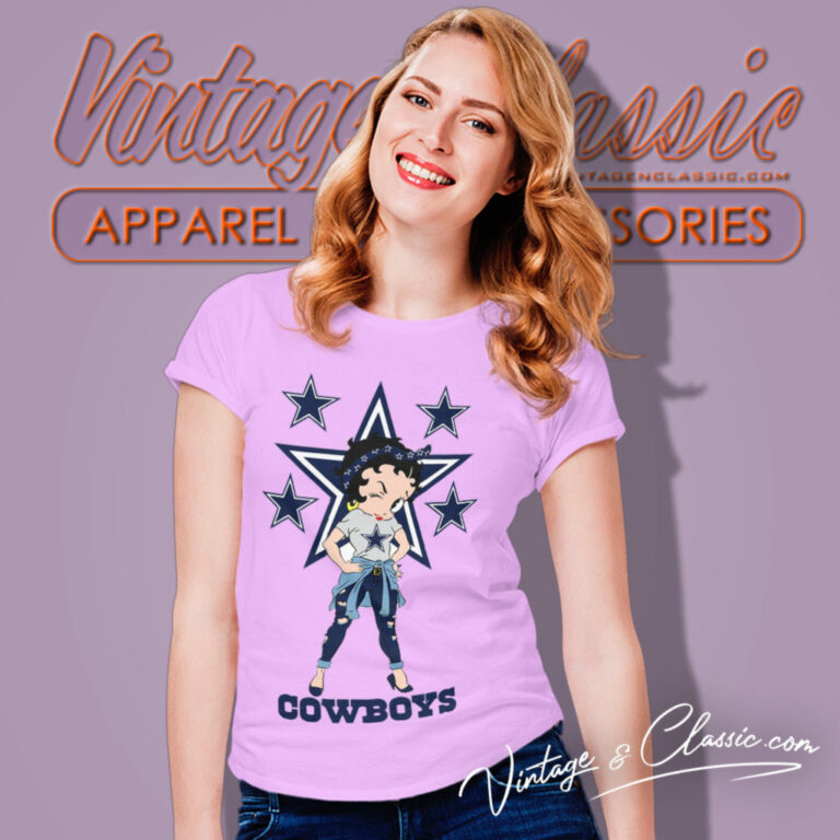 Betty Boop Dallas Cowboys Women T Shirt Betty Boop Dallas Cowboys Women T Shirt