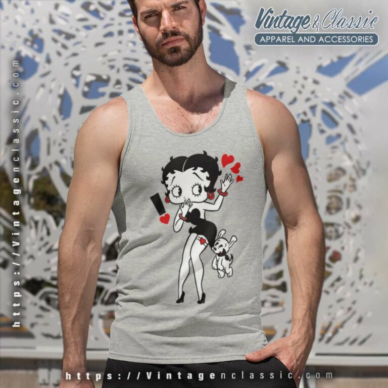 Betty Boop Exclamation Mark Tank Top Racerback Betty Boop Exclamation Mark Tank Top Racerback
