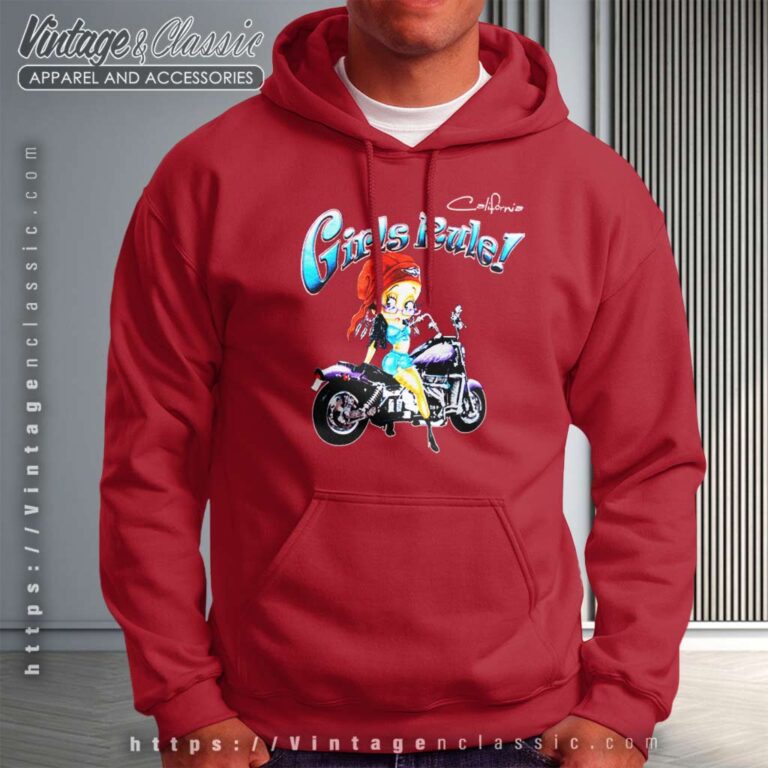 Betty Boop Girls Rule Graphic Hoodie Betty Boop Girls Rule Graphic Hoodie