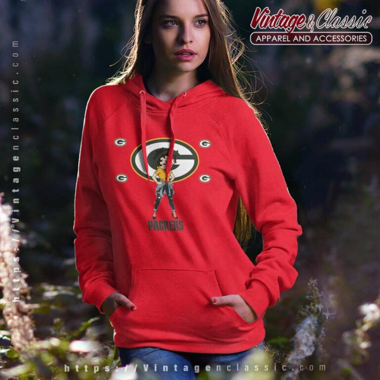 Betty Boop Green Bay Packers Hoodie Betty Boop Green Bay Packers Hoodie