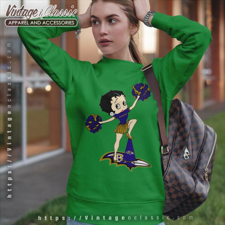 Betty Boop Halftime Dance Baltimore Ravens Sweatshirt Betty Boop Halftime Dance Baltimore Ravens Sweatshirt