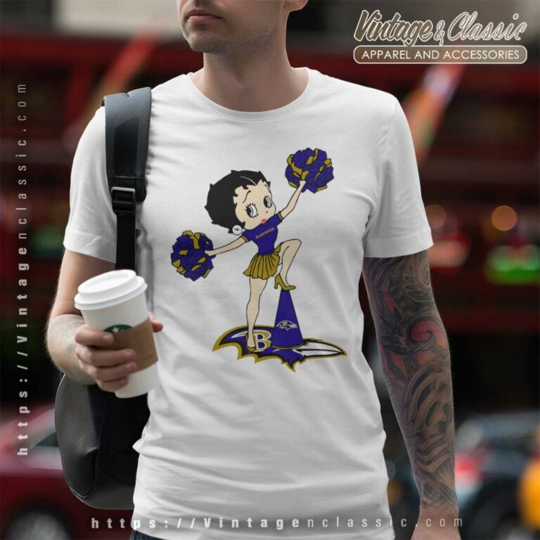 Betty Boop Halftime Dance Baltimore Ravens T Shirt Betty Boop Halftime Dance Baltimore Ravens T Shirt