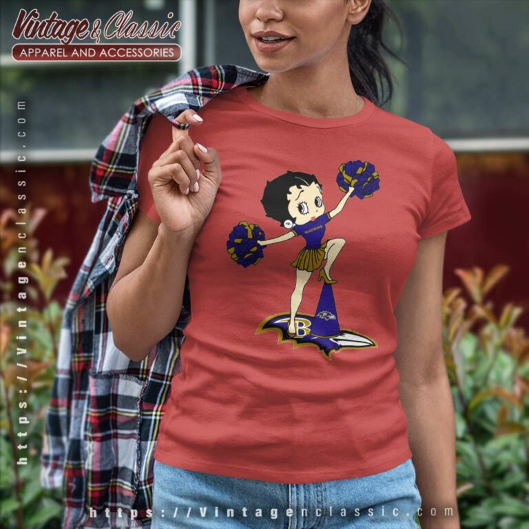 Betty Boop Halftime Dance Baltimore Ravens Women TShirt Betty Boop Halftime Dance Baltimore Ravens Women TShirt