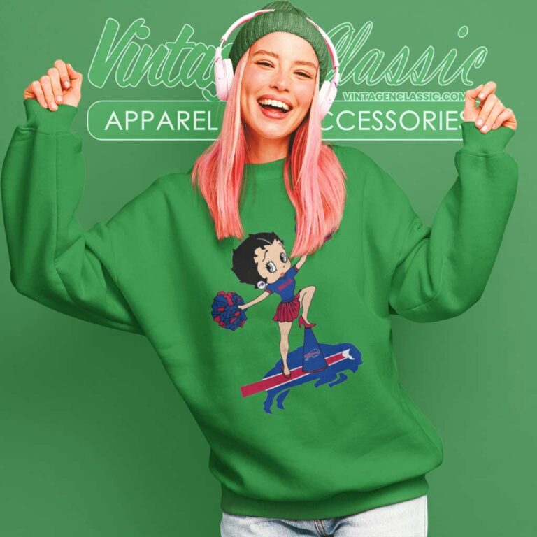 Betty Boop Halftime Dance Buffalo Bills Sweatshirt Betty Boop Halftime Dance Buffalo Bills Sweatshirt