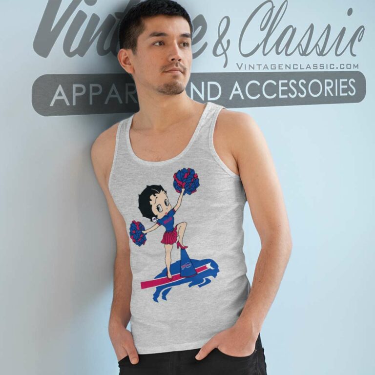 Betty Boop Halftime Dance Buffalo Bills Tank Top Racerback Betty Boop Halftime Dance Buffalo Bills Tank Top Racerback