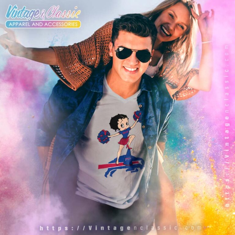 Betty Boop Halftime Dance Buffalo Bills V Neck TShirt Betty Boop Halftime Dance Buffalo Bills V Neck TShirt