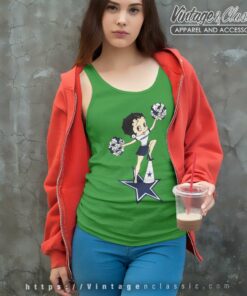Betty Boop Halftime Dance Dallas Cowboys Tank Top Racerback