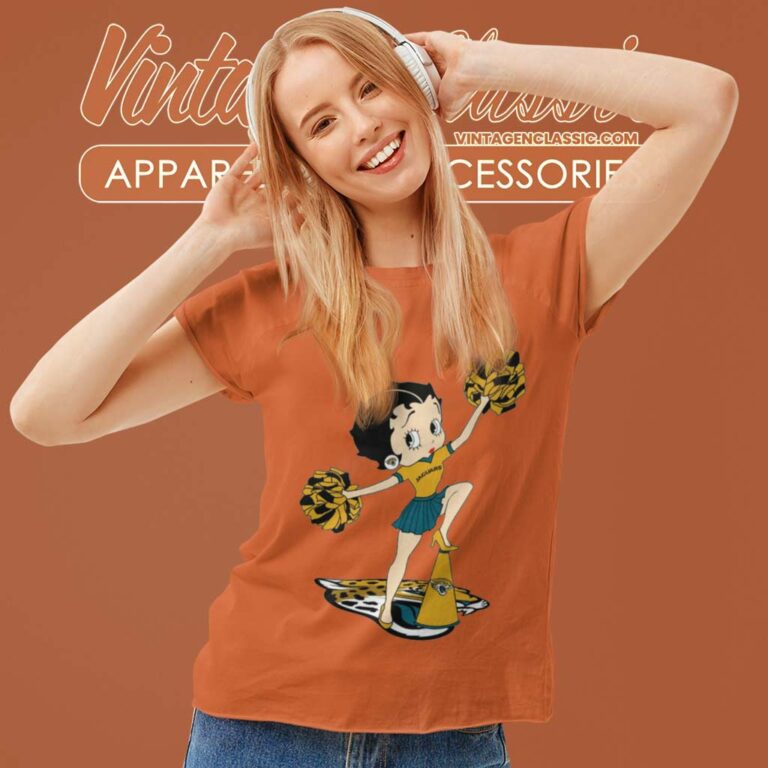 Betty Boop Halftime Dance Jacksonville Jaguars Women TShirt Betty Boop Halftime Dance Jacksonville Jaguars Women TShirt