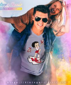 Betty Boop Halftime Dance Kansas City Chiefs V Neck TShirt