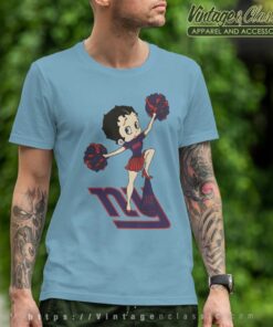 Betty Boop Halftime Dance New York Giants T Shirt