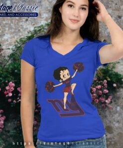 Betty Boop Halftime Dance New York Giants V Neck TShirt