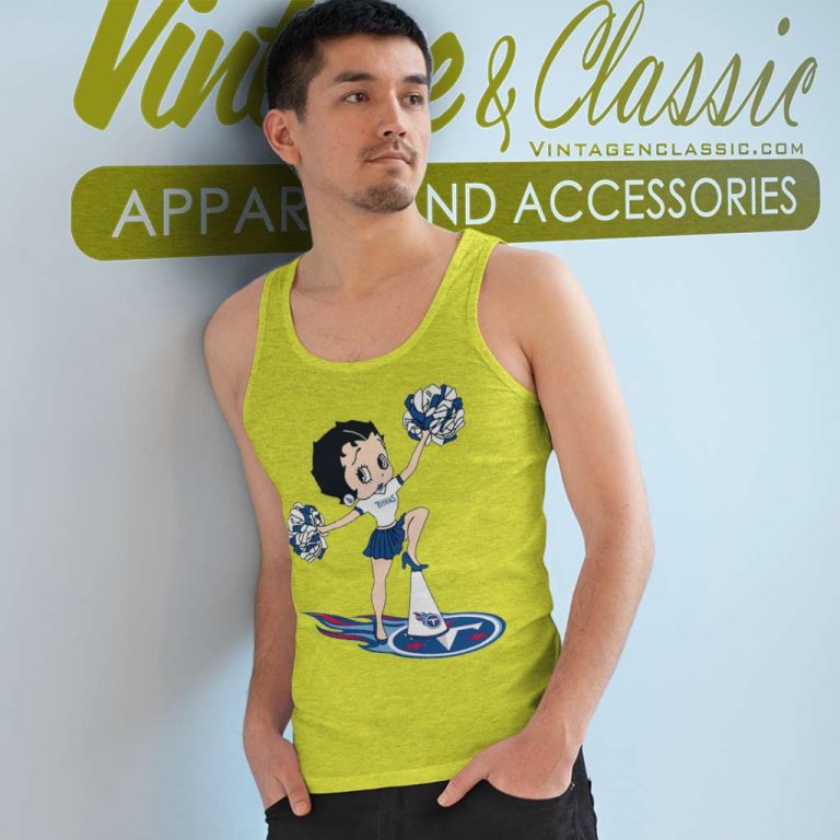 Betty Boop Halftime Dance Tennessee Titans Tank Top Racerback Betty Boop Halftime Dance Tennessee Titans Tank Top Racerback