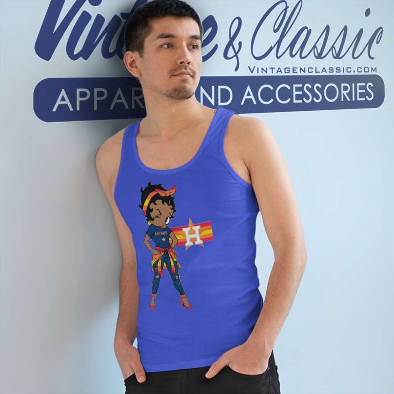 Betty Boop Houston Astros Tank Top Racerback Betty Boop Houston Astros Tank Top Racerback