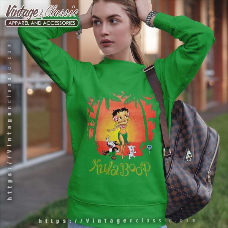 Betty Boop Hula Boop Hawaii Sunset Sweatshirt Betty Boop Hula Boop Hawaii Sunset Sweatshirt