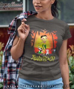 Betty Boop Hula Boop Hawaii Sunset Women TShirt