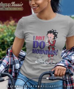 Betty Boop I Don't Do Mornings Women TShirt