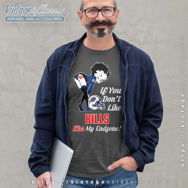 Betty Boop If You Dont Like Bills Kiss My Endzone Long Sleeve Tee Betty Boop If You Dont Like Bills Kiss My Endzone Long Sleeve Tee