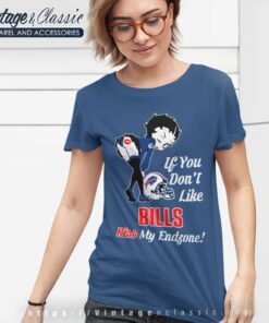 Betty Boop If You Dont Like Bills Kiss My Endzone Women TShirt