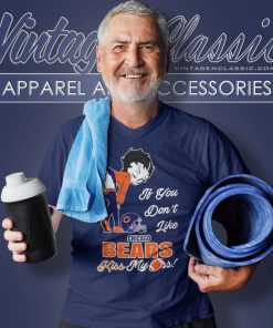 Betty Boop If You Dont Like Chicago Bears Kiss My Ass V Neck TShirt