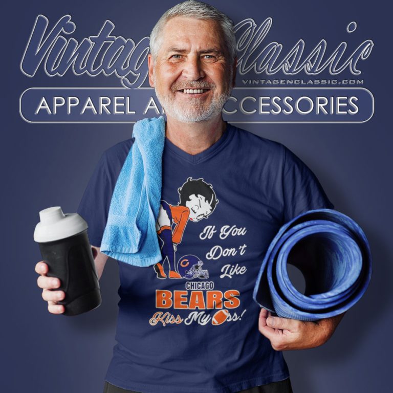 Betty Boop If You Dont Like Chicago Bears Kiss My Ass V Neck TShirt Betty Boop If You Dont Like Chicago Bears Kiss My Ass V Neck TShirt