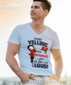 Betty Boop Im Not Yelling Im A Buccaneer V Neck TShirt