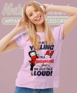 Betty Boop Im Not Yelling Im A Buccaneer Women TShirt