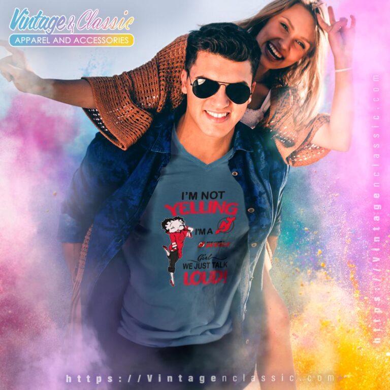 Betty Boop Im Not Yelling Im A Devils Girl We Just Talk Loud Shirt V Neck TShirt Betty Boop Im Not Yelling Im A Devils Girl We Just Talk Loud Shirt V Neck TShirt