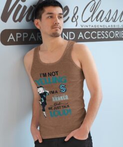 Betty Boop Im Not Yelling Im A Kraken Girl We Just Talk Loud Shirt Tank Top Racerback