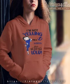 Betty Boop Im Not Yelling Im A Lightning Girl We Just Talk Loud Shirt