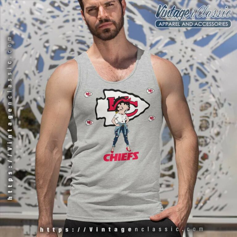 Betty Boop Kansas City Chiefs Nfl Tank Top Racerback Betty Boop Kansas City Chiefs Nfl Tank Top Racerback