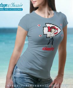Betty Boop Kansas City Chiefs Nfl Women TShirt