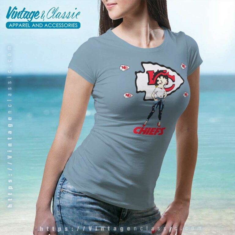 Betty Boop Kansas City Chiefs Nfl Women TShirt Betty Boop Kansas City Chiefs Nfl Women TShirt