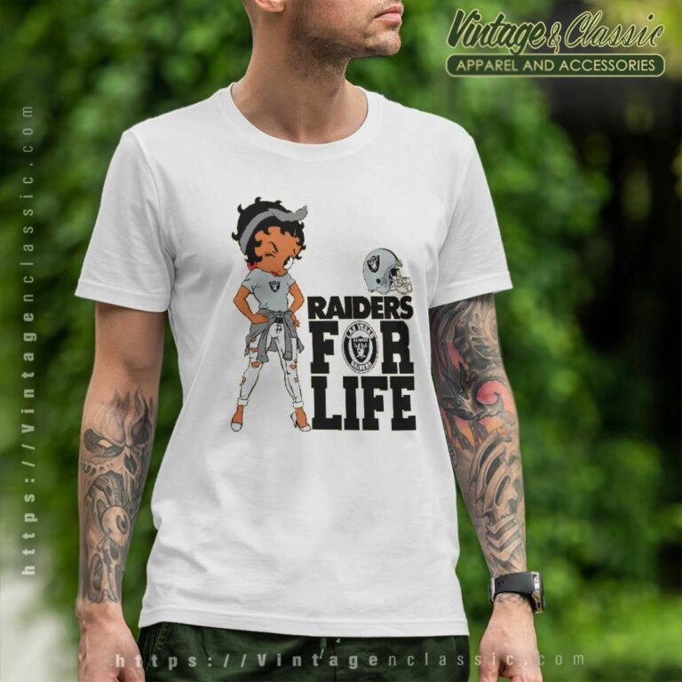 Betty Boop Las Vegas Raiders For Life T Shirt Betty Boop Las Vegas Raiders For Life T Shirt