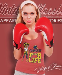 Betty Boop Los Angeles Chargers For Life Tank Top Racerback