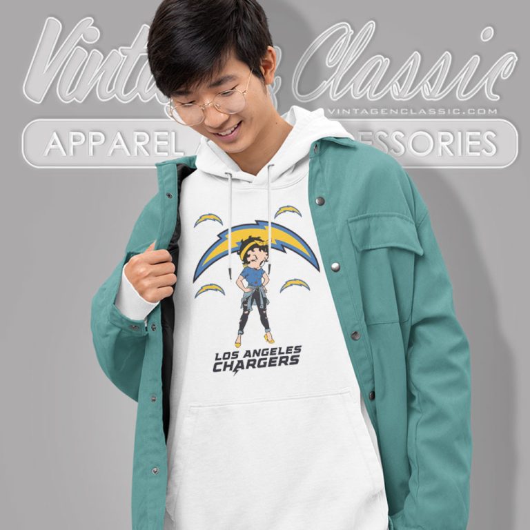 Betty Boop Los Angeles Chargers Hoodie Betty Boop Los Angeles Chargers Hoodie
