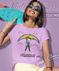 Betty Boop Los Angeles Chargers Women T Shirt