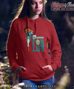 Betty Boop Miami Dolphins Hoodie