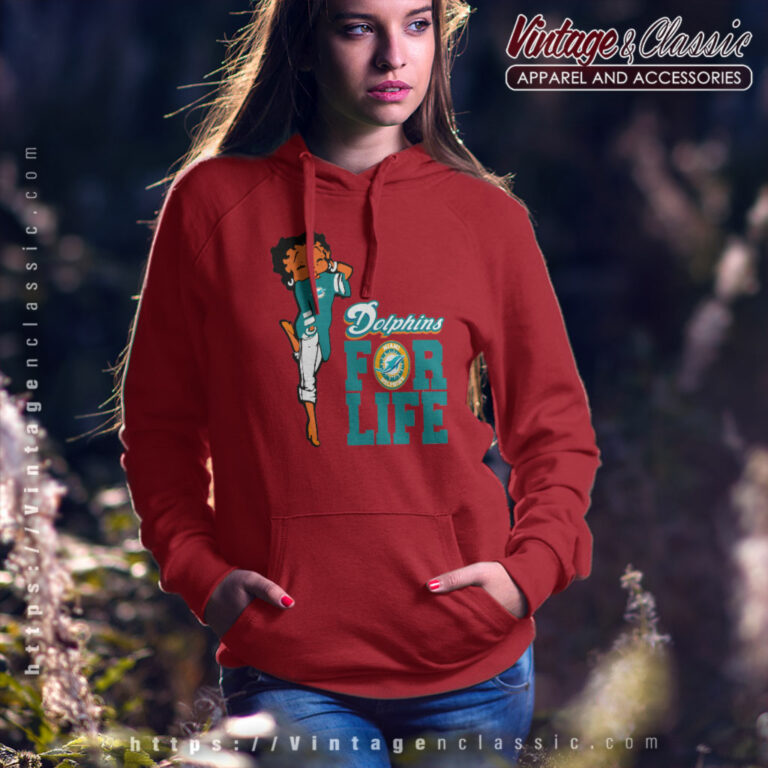 Betty Boop Miami Dolphins Hoodie Betty Boop Miami Dolphins Hoodie