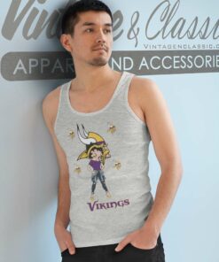 Betty Boop Minnesota Vikings Tank Top Racerback