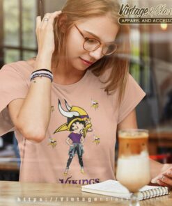 Betty Boop Minnesota Vikings Women TShirt