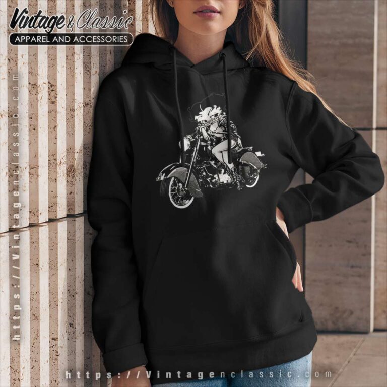 Betty Boop Motorcycle Club Single Hoodie Betty Boop Motorcycle Club Single Hoodie