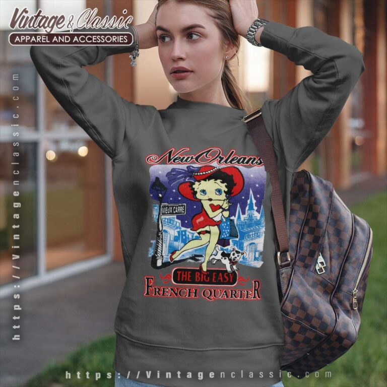 Betty Boop New Orleans French Quarter Sweatshirt Betty Boop New Orleans French Quarter Sweatshirt