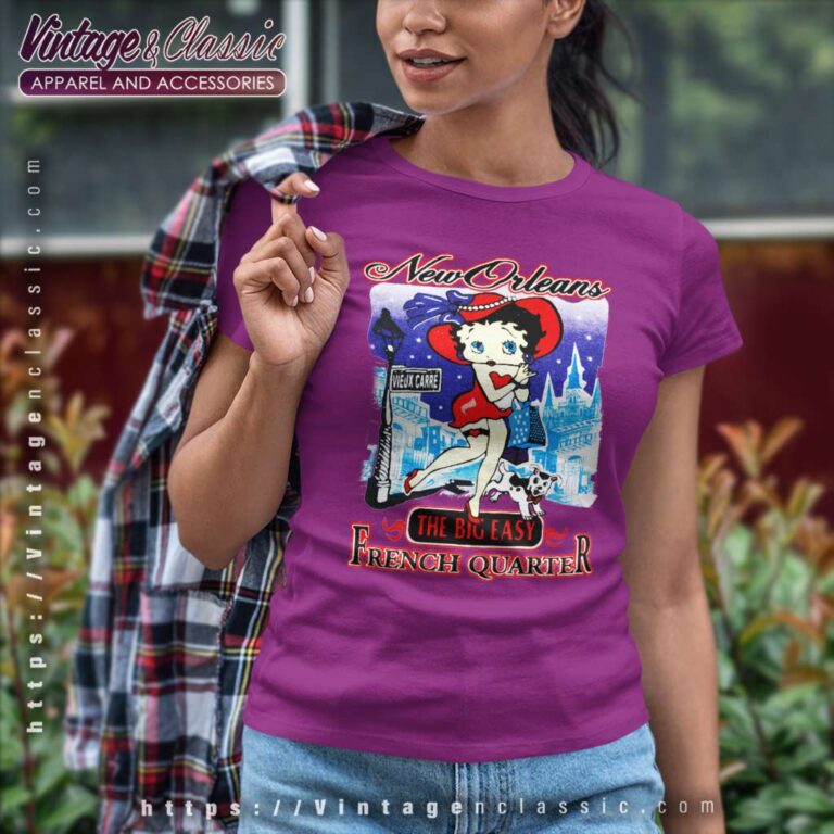 Betty Boop New Orleans French Quarter Women TShirt Betty Boop New Orleans French Quarter Women TShirt