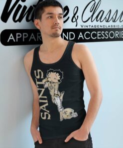Betty Boop New Orleans Saints Tank Top Racerback