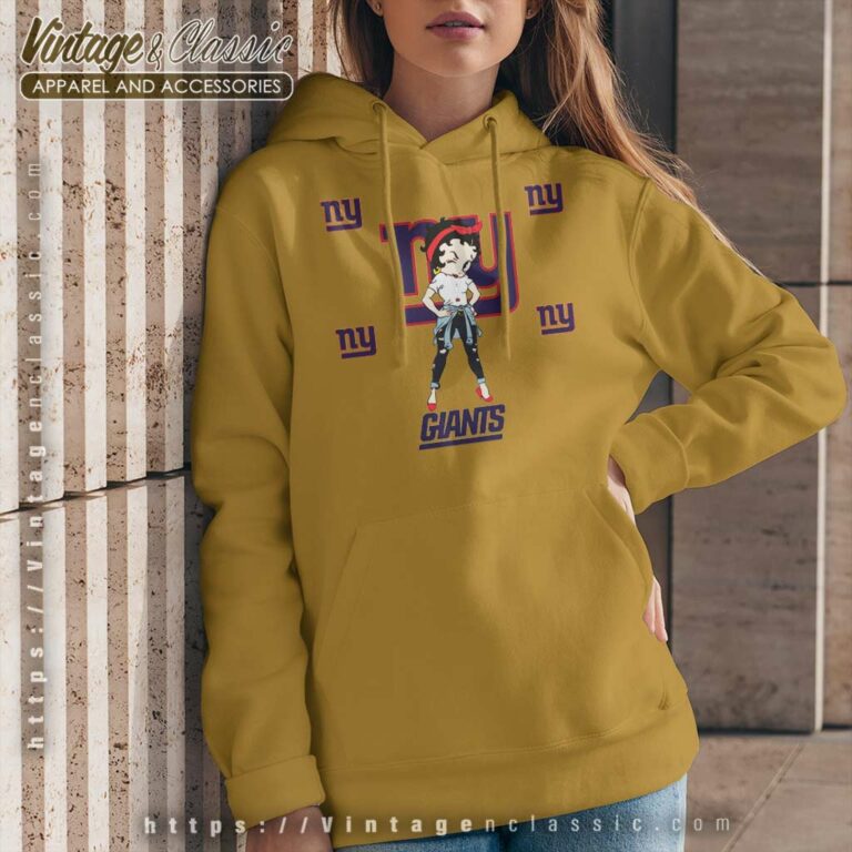 Betty Boop New York Giants Nfl Football Team Hoodie Betty Boop New York Giants Nfl Football Team Hoodie