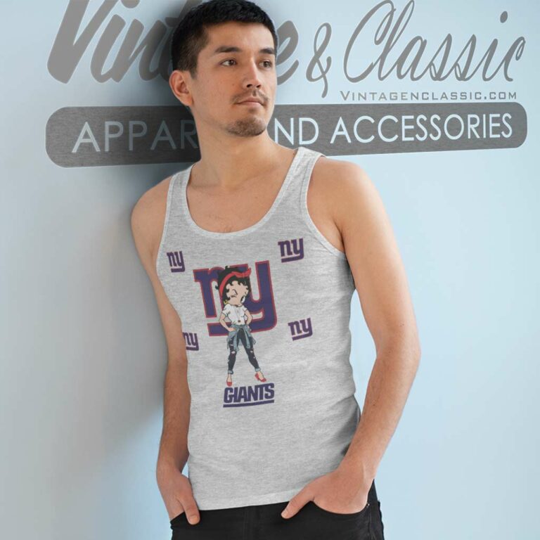 Betty Boop New York Giants Nfl Football Team Tank Top Racerback Betty Boop New York Giants Nfl Football Team Tank Top Racerback