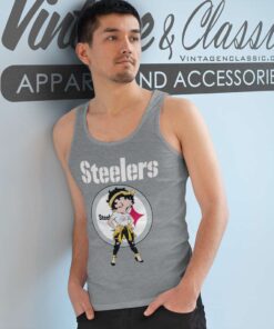Betty Boop Pittsburgh Steelers Tank Top Racerback