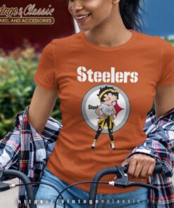 Betty Boop Pittsburgh Steelers Women TShirt
