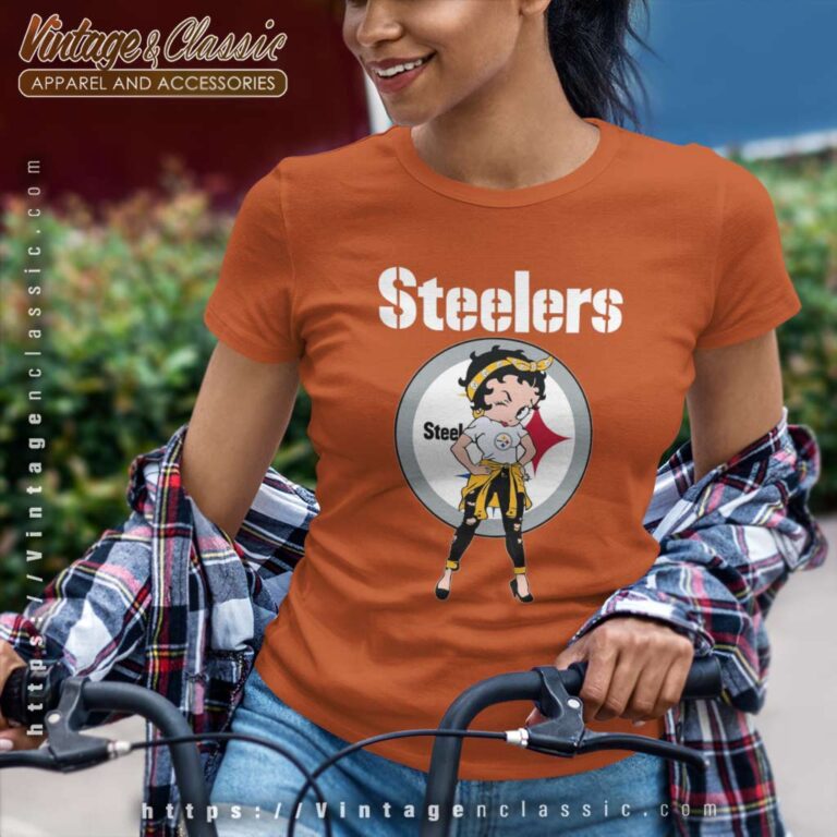 Betty Boop Pittsburgh Steelers Women TShirt Betty Boop Pittsburgh Steelers Women TShirt