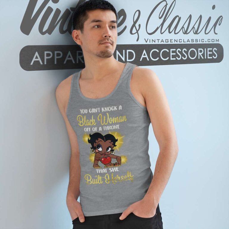 Betty Boop Queen That She Built Herself Tank Top Racerback Betty Boop Queen That She Built Herself Tank Top Racerback